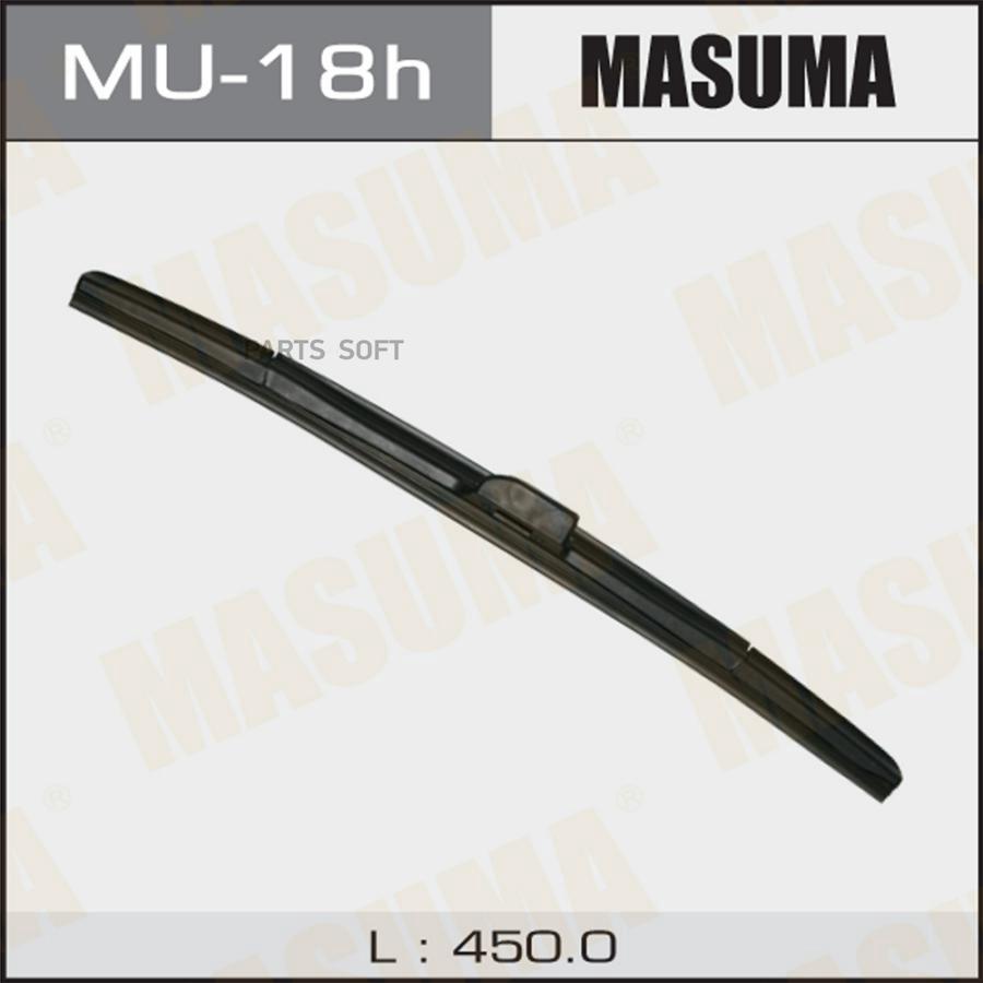 MASUMA MU18H Дворник MASUMA 18' гибридный, крюк (450мм) боковое крепление (1/10/50)