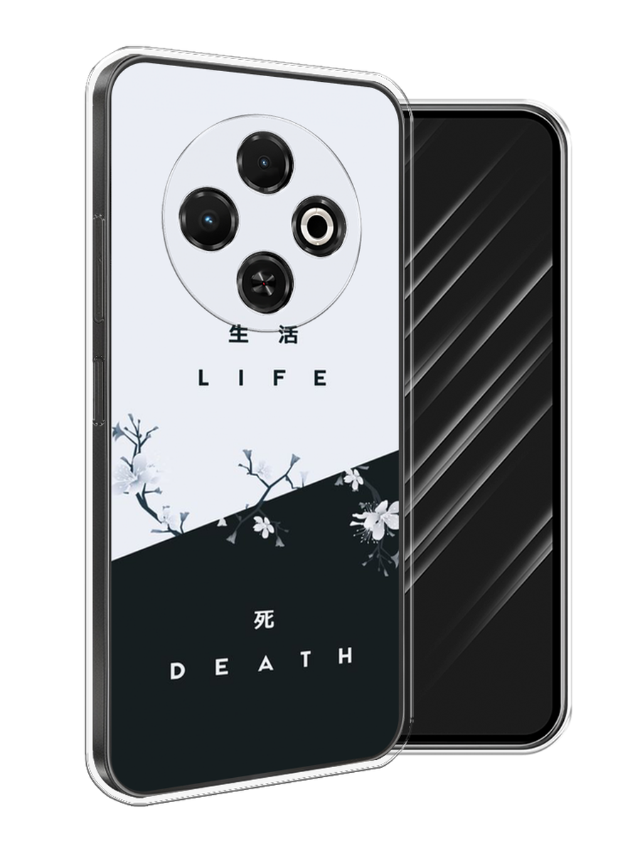 

Чехол Awog на Tecno Spark 30C "Life and death", Черный;серый, 309250-1