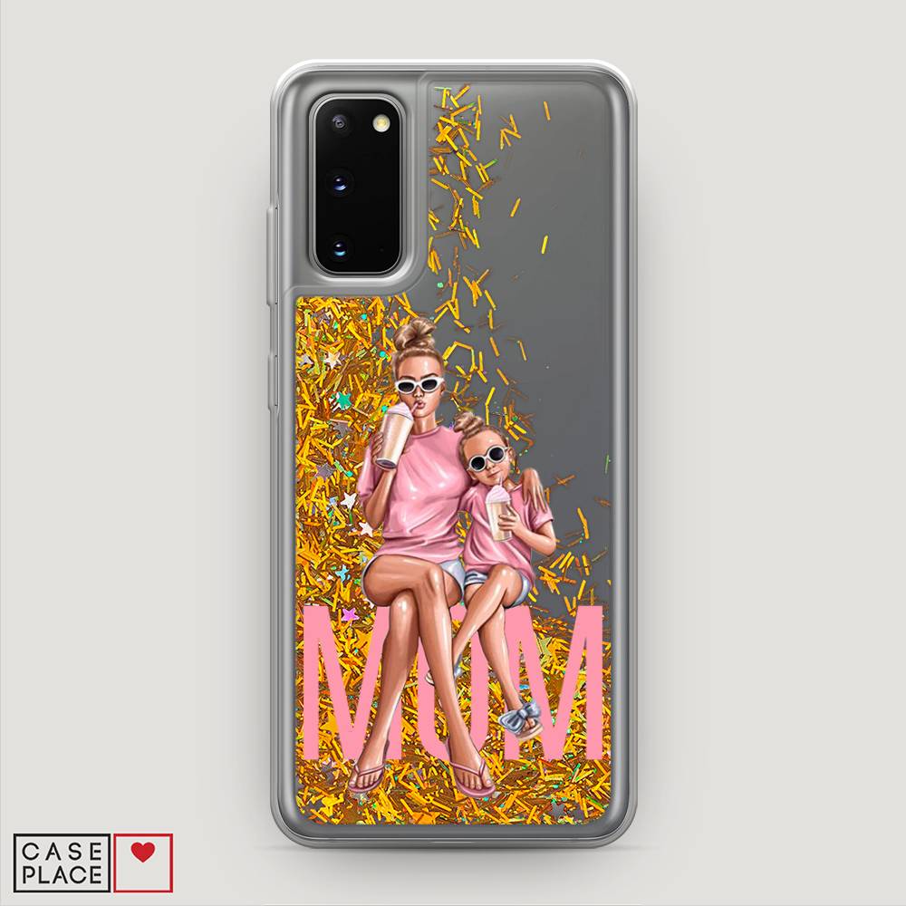 

Жидкий чехол с блестками "Lovely mom" на Samsung Galaxy S20, 29290-1