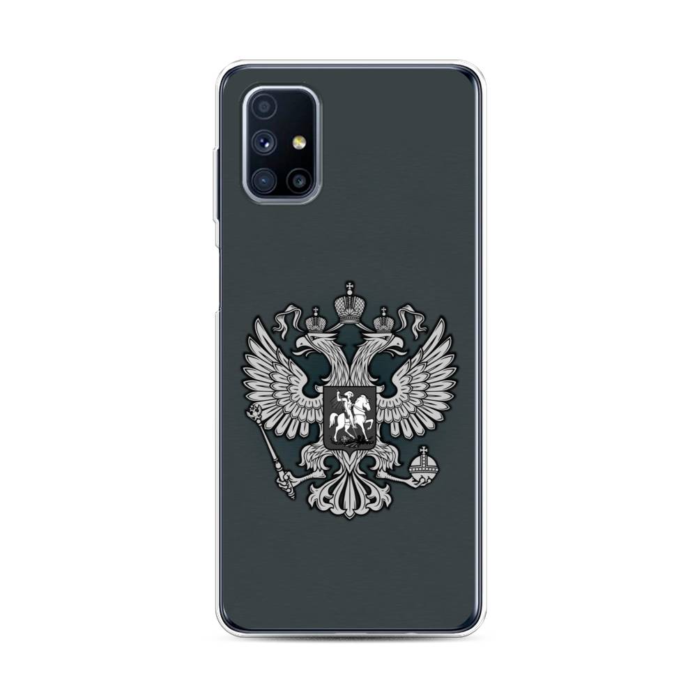 фото Чехол awog "герб россии серый" для samsung galaxy m31s