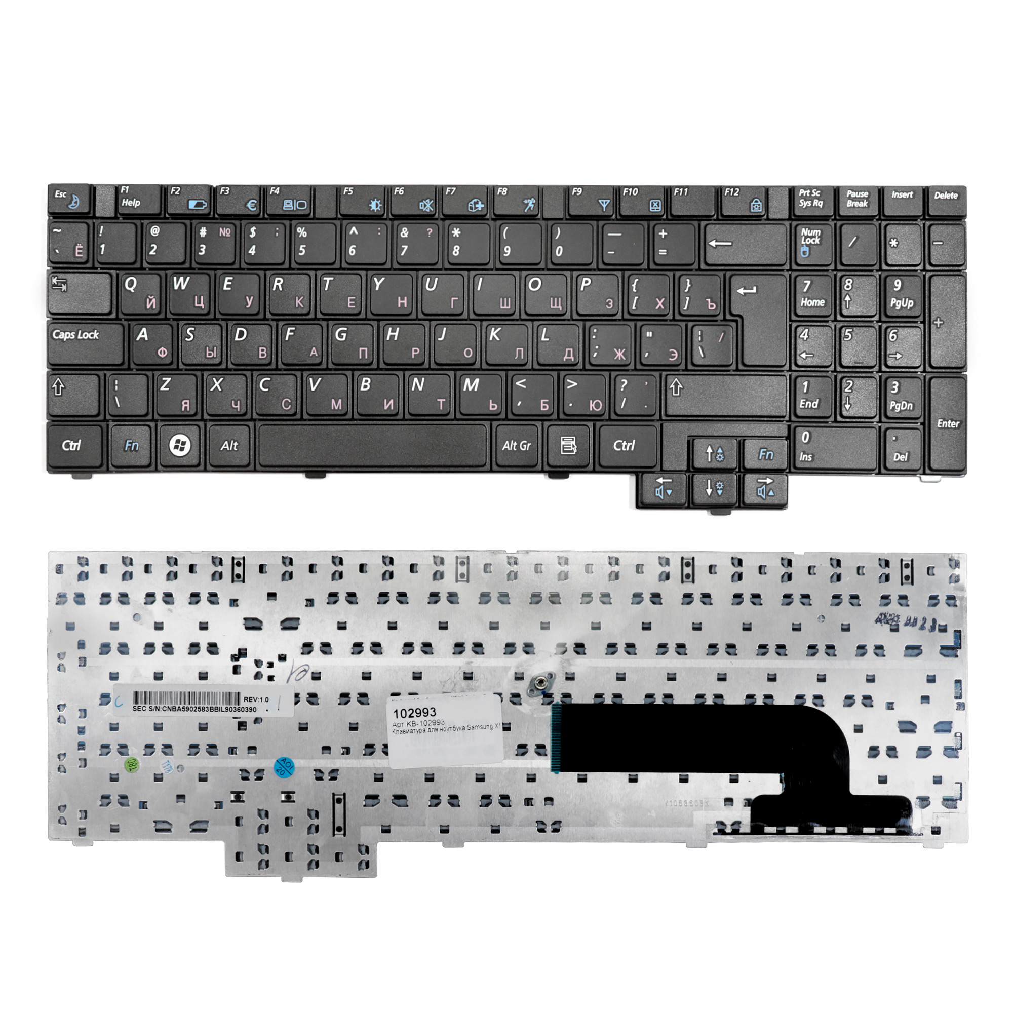 

Клавиатура OEM для ноутбука Samsung X520, KB-102993