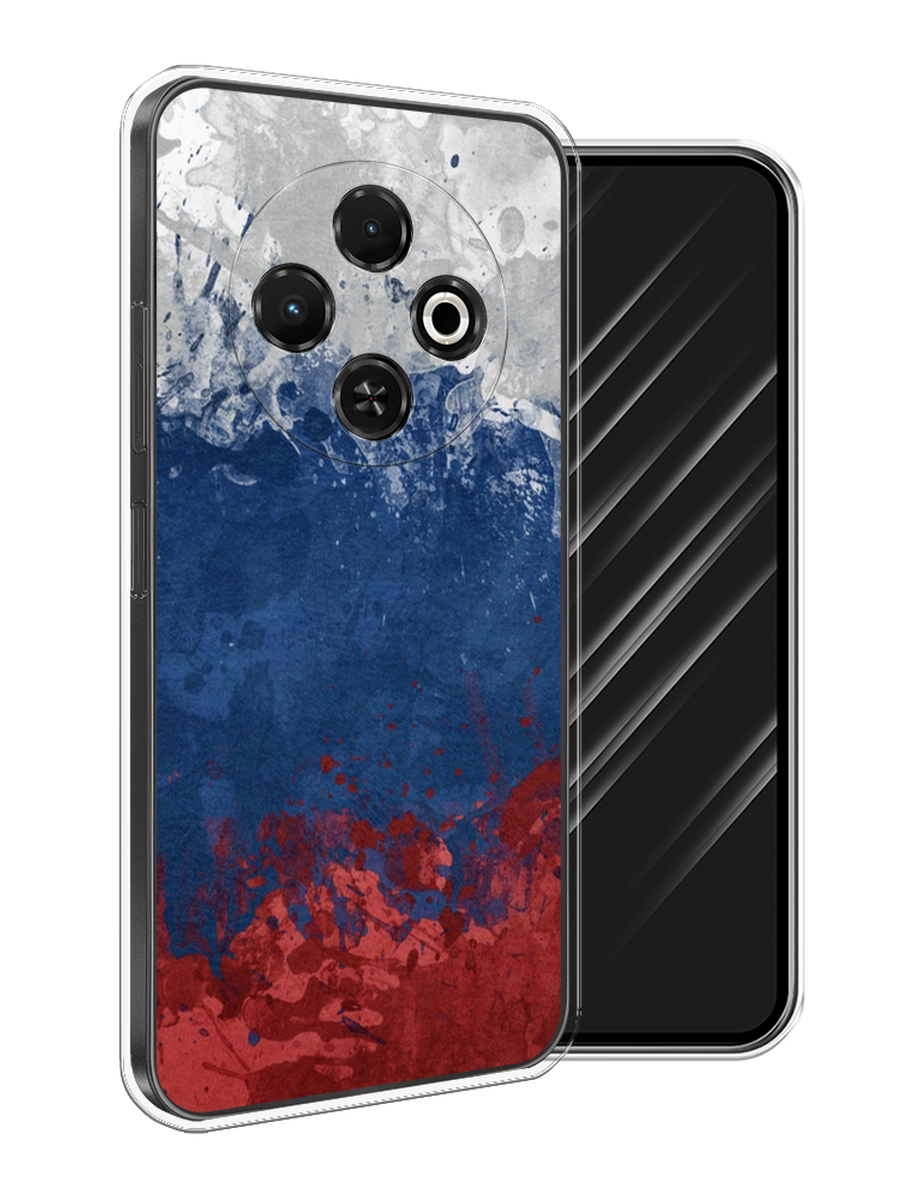 

Чехол Awog на Tecno Spark 30C "Флаг России неровный", Белый;синий;красный, 309250-1