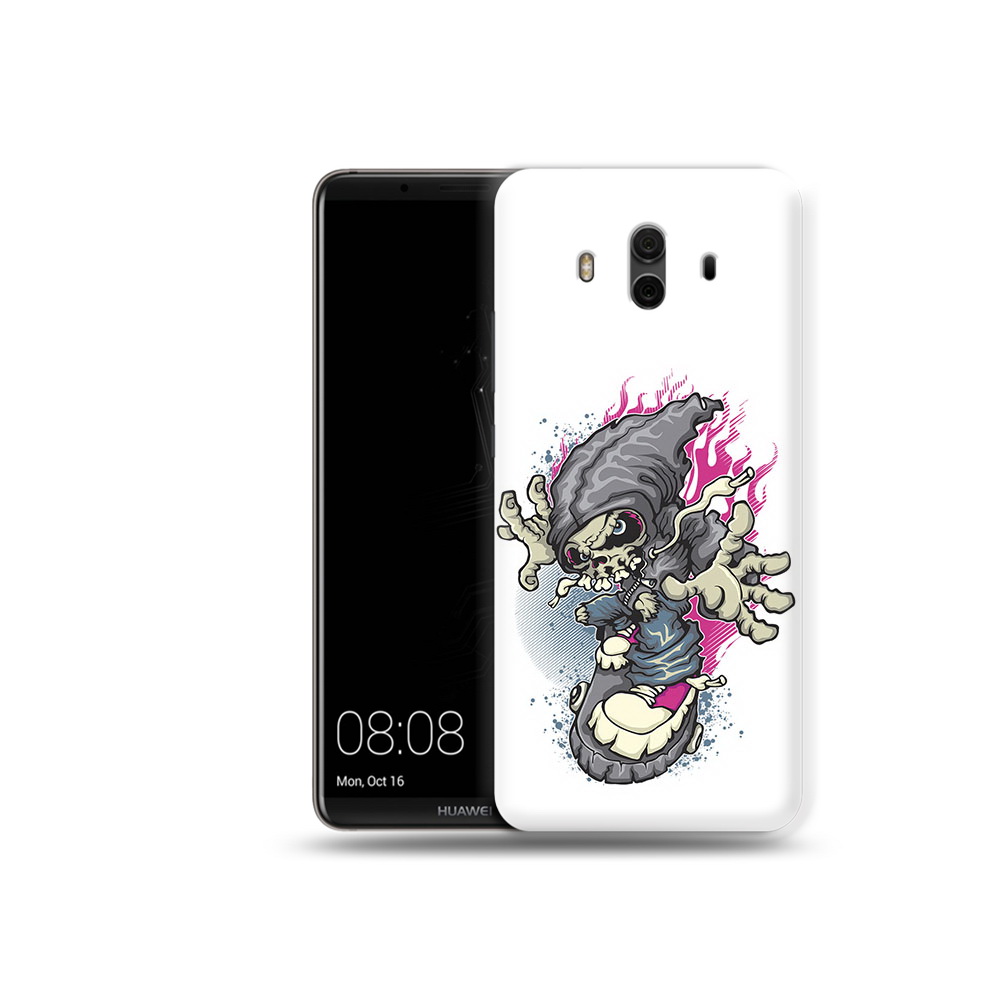 

Чехол MyPads Tocco для Huawei Mate 10 нарисованный скелет на скейт борде (PT88364.53.512), Прозрачный, Tocco
