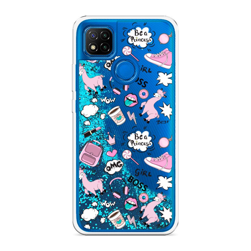 

Чехол Awog на Xiaomi Redmi 9C "Стильная лама", Разноцветный, 39093-1