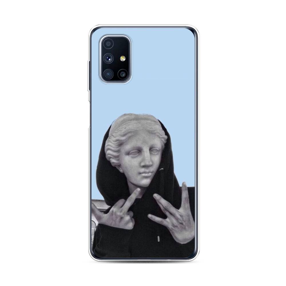 

Чехол Awog на Samsung Galaxy M31s / Самсунг M31s "SWAG статуя", Голубой, 2101450-9