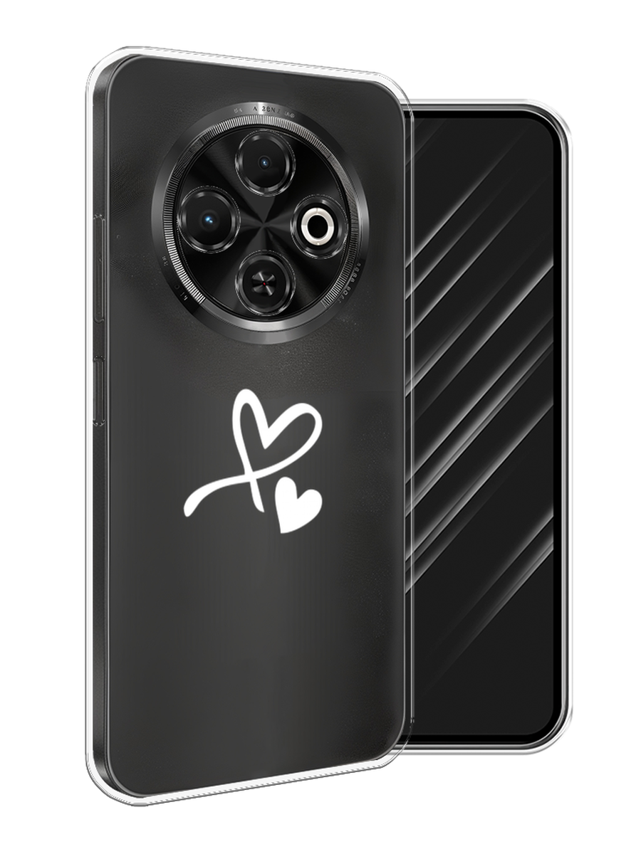 

Чехол Awog на Tecno Spark 30C "Сердечко минимализм", Белый, 309250-1