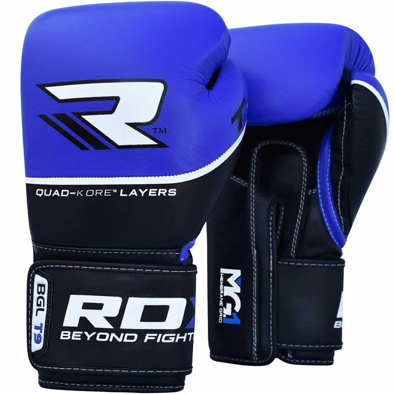 

Боксерские перчатки RDX Boxing Glove BGL-T9 Blue 10 унций, 4044