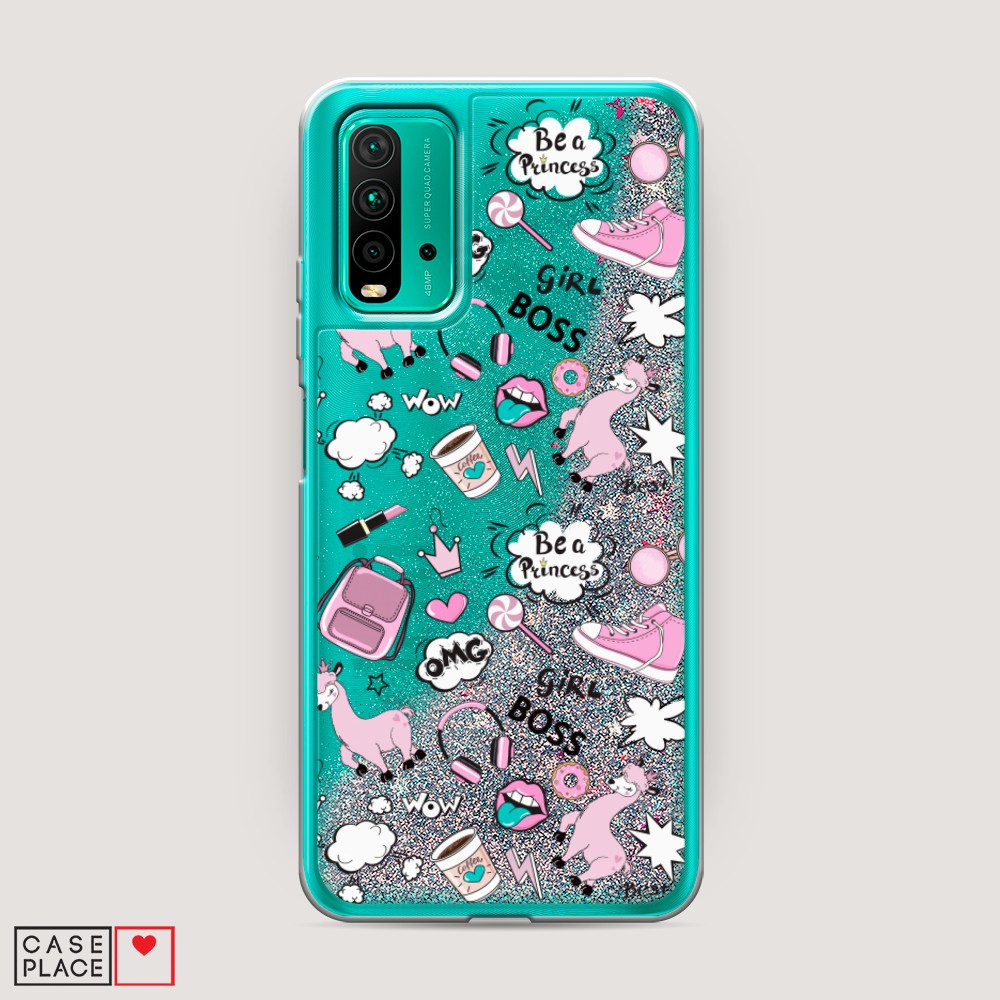 

Чехол Awog на Xiaomi Redmi 9T "Стильная лама", Разноцветный, 39891-1