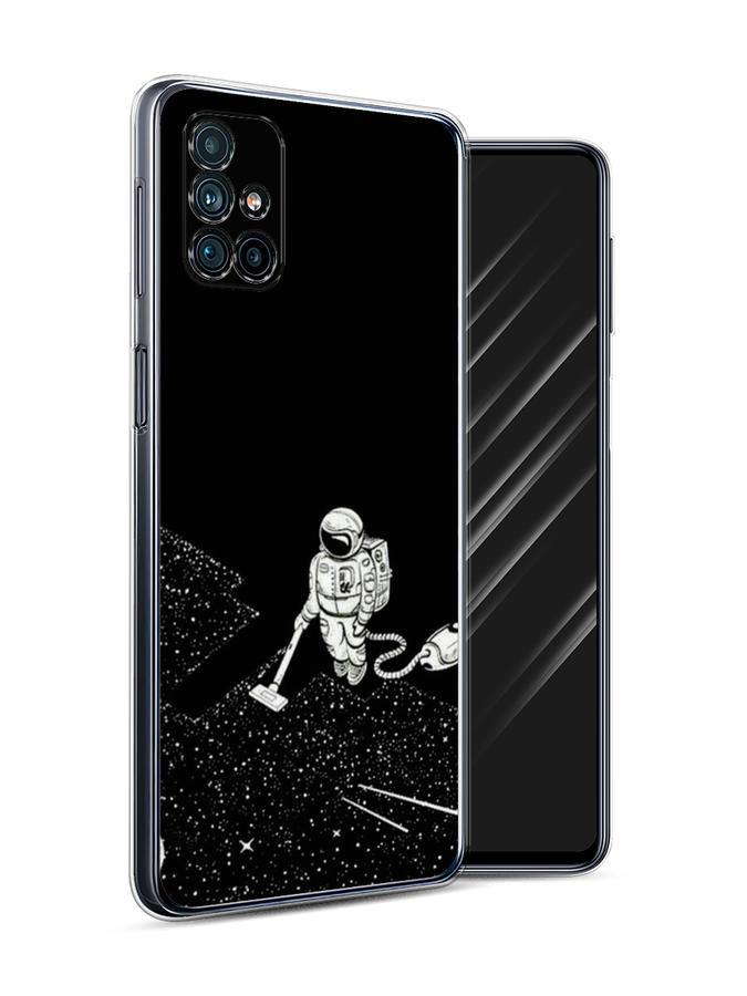 

Чехол Awog на Samsung Galaxy M31s / Самсунг M31s "Космонавт с пылесосом", Белый, 2101450-4