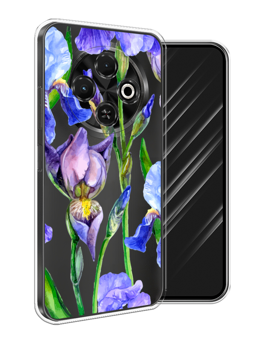 

Чехол Awog на Tecno Spark 30C "Синие ирисы", Фиолетовый;голубой;зеленый, 309250-1