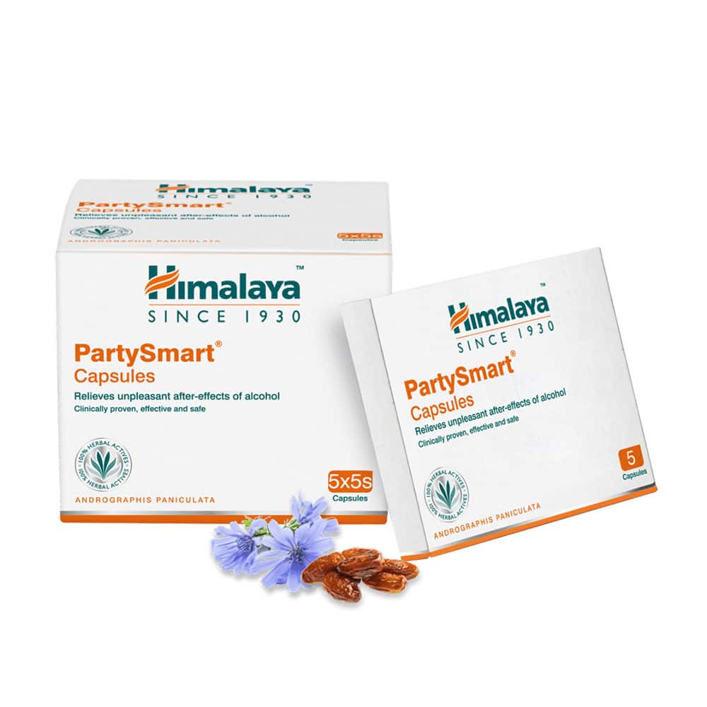 Фитокомплекс Himalaya ПатиСмарт, от похмелья и головной боли, 5 капсул