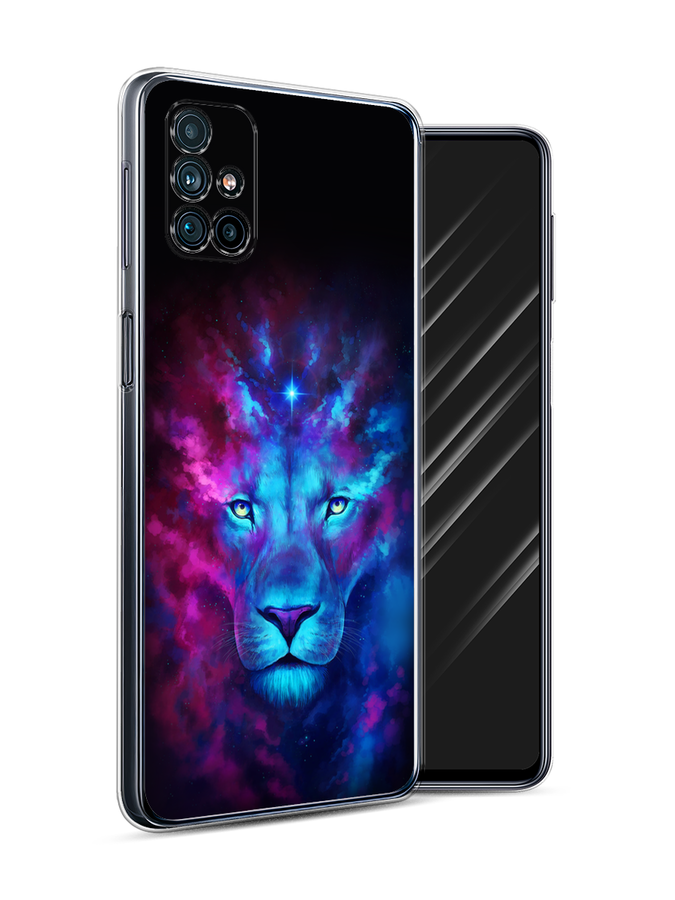 

Чехол Awog на Samsung Galaxy M31s / Самсунг M31s "Космический лев", Голубой, 2101450-1