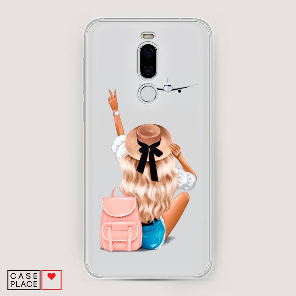 

Чехол Awog на Meizu X8 "Автостопом самолетом", Бежевый;розовый;голубой, 72950-7