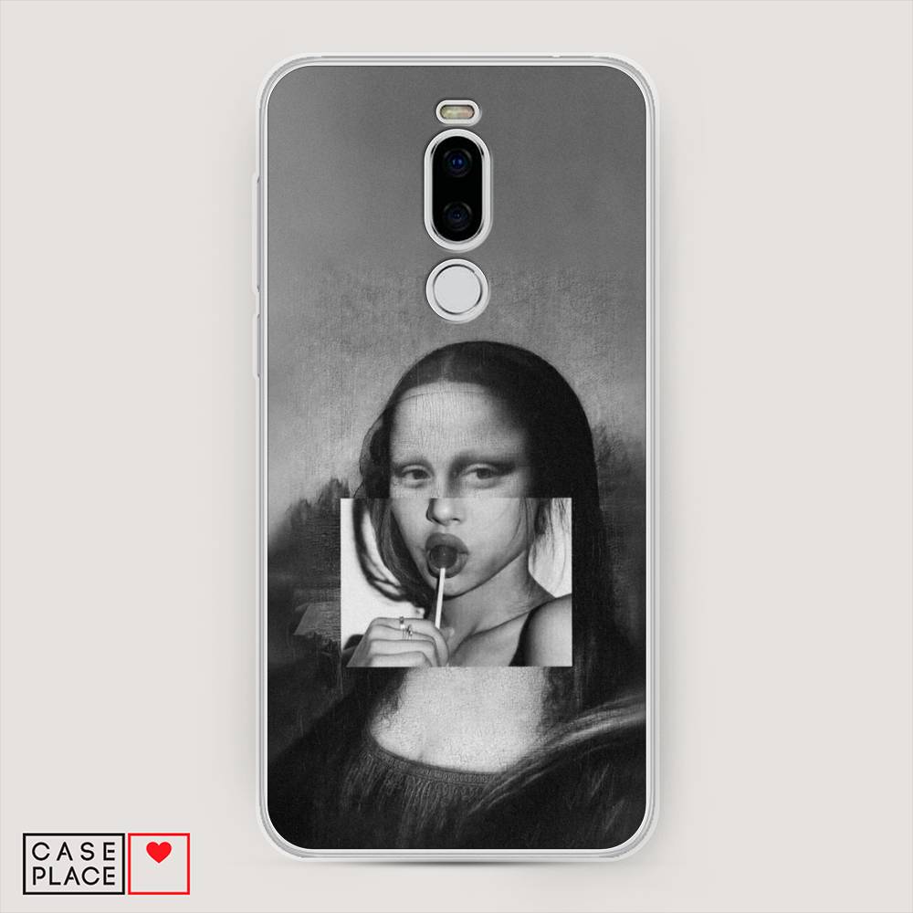 

Чехол Awog на Meizu X8 "Mona Lisa sucking lollipop", Серый, 72950-9