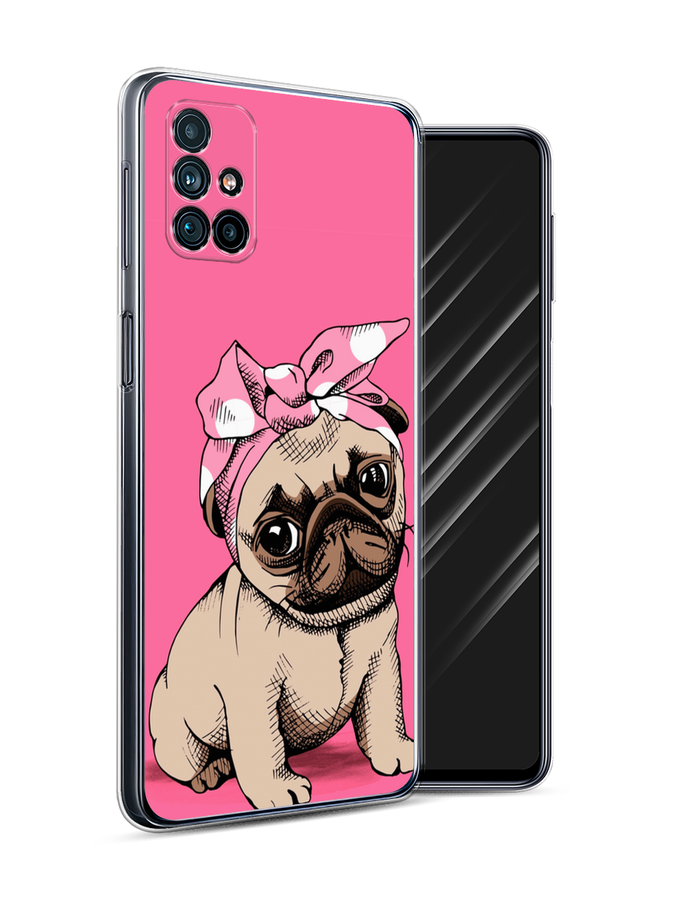 

Чехол Awog на Samsung Galaxy M31s / Самсунг M31s "Dog Pin-Up", Розовый;бежевый, 2101450-2