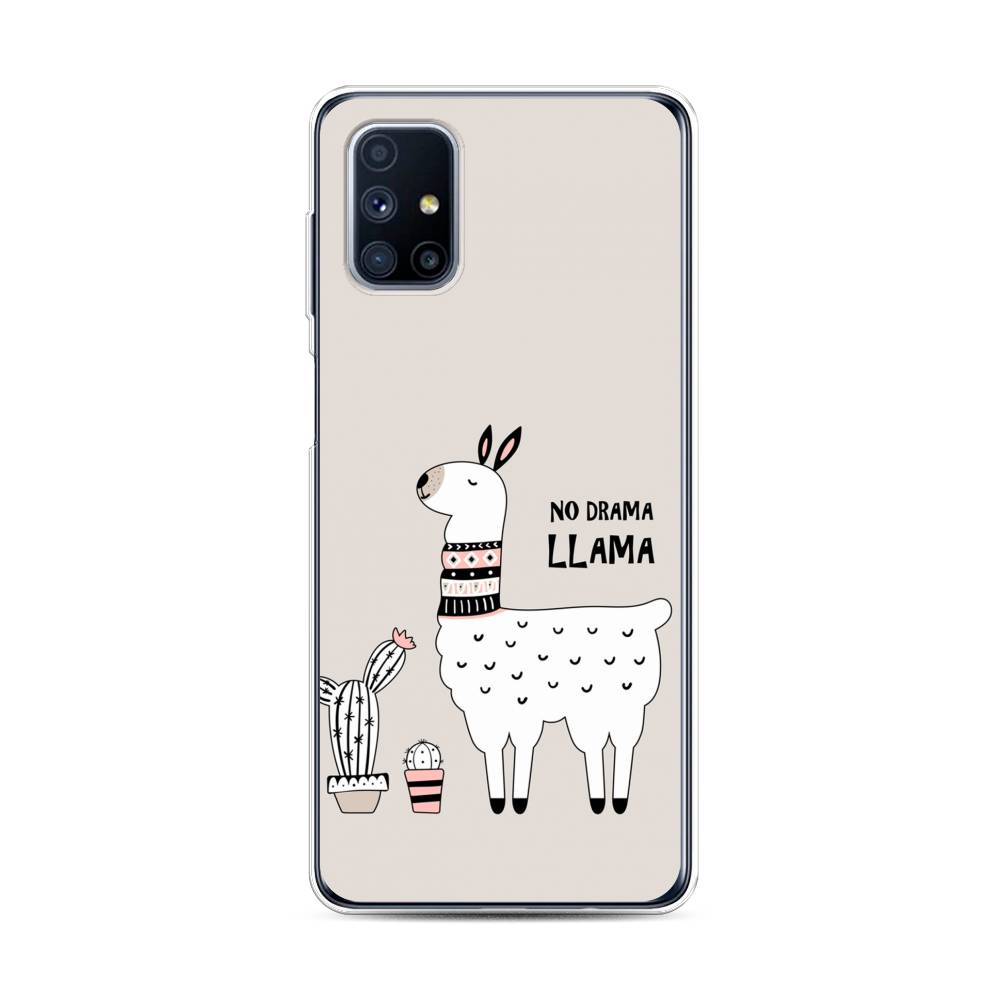 фото Чехол awog "no drama llama" для samsung galaxy m31s