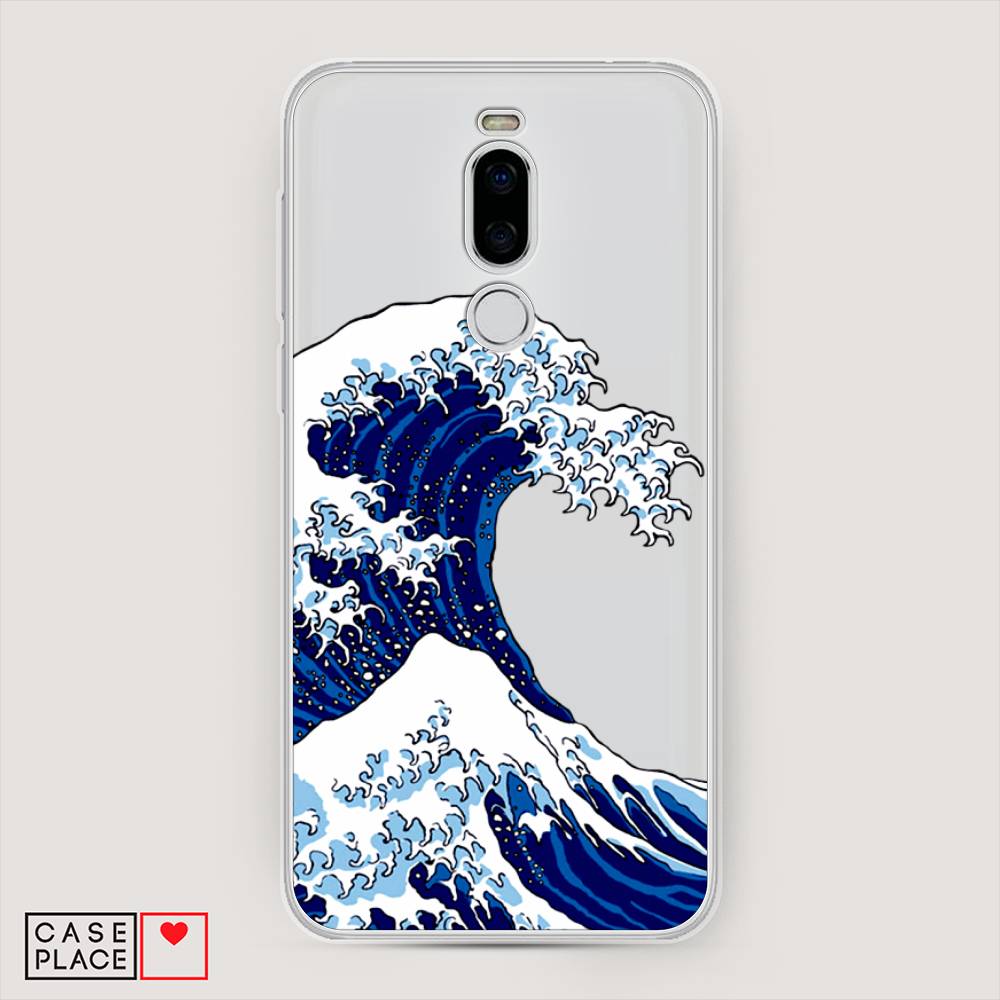 

Чехол Awog на Meizu X8 "Волна в Канагаве", Синий;белый, 72950-4