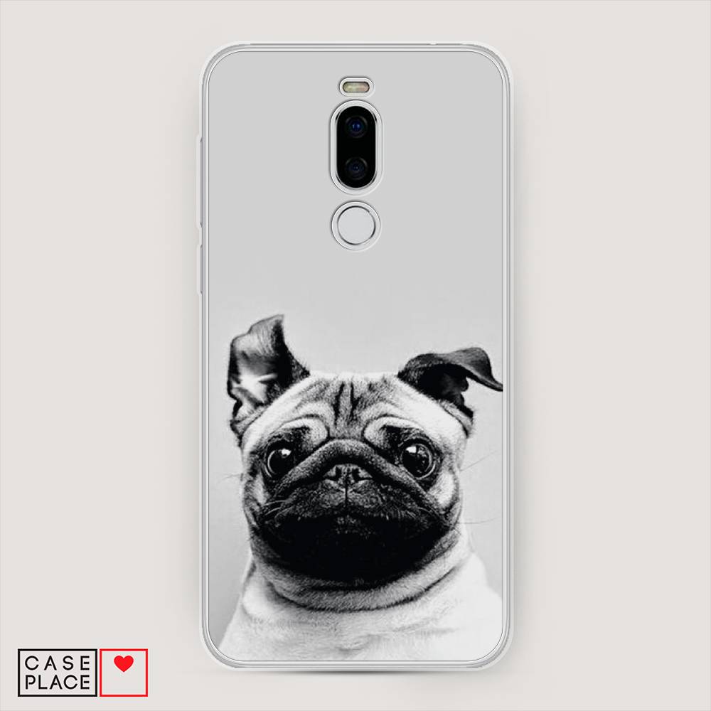 

Чехол Awog на Meizu X8 "Ушастый мопс", Серый, 72950-1