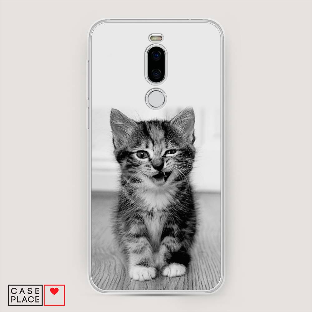 

Чехол Awog на Meizu X8 "Подмигивающий котенок", Черный;серый, 72950-1
