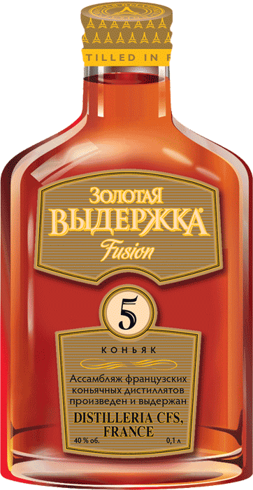 

Коньяк Золотая выдержка FUSION 5 years