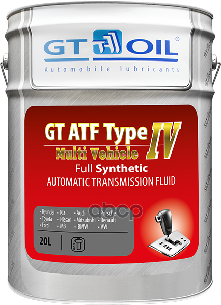 

Трансмиссионное масло GT OIL 8809059407974 Atf T-Iv Multi Vehicle