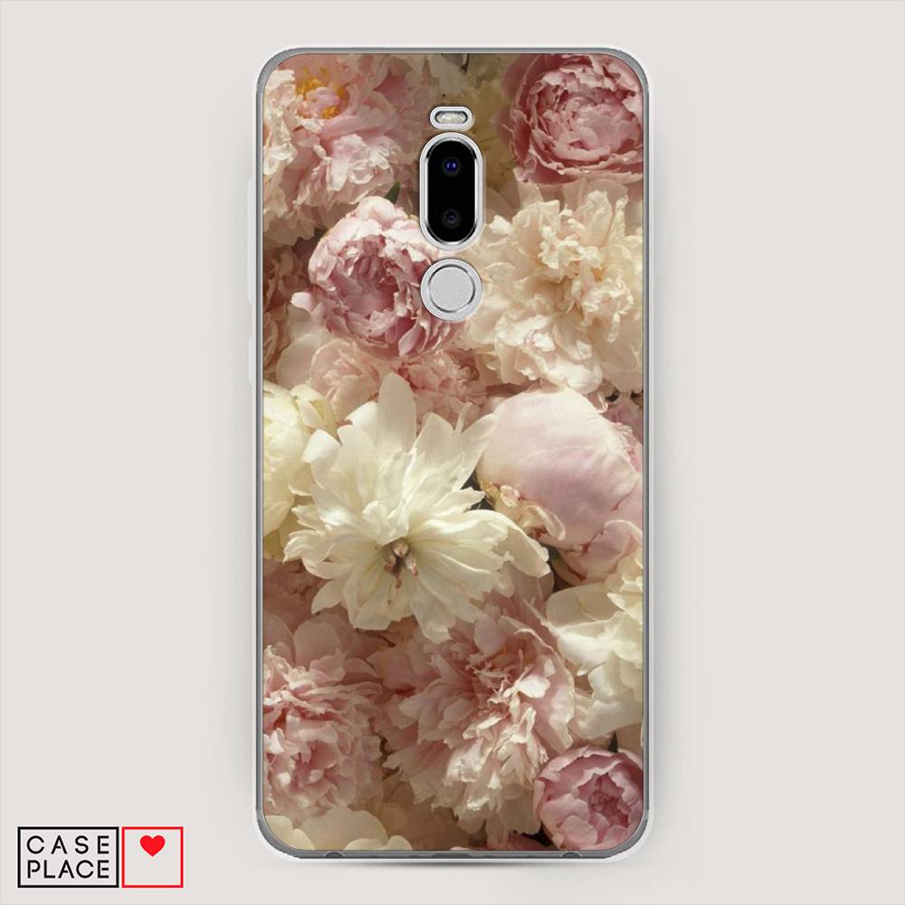 

Чехол Awog на Meizu Note 8 "Пионы светлые", Бежевый;коричневый, 73050-8