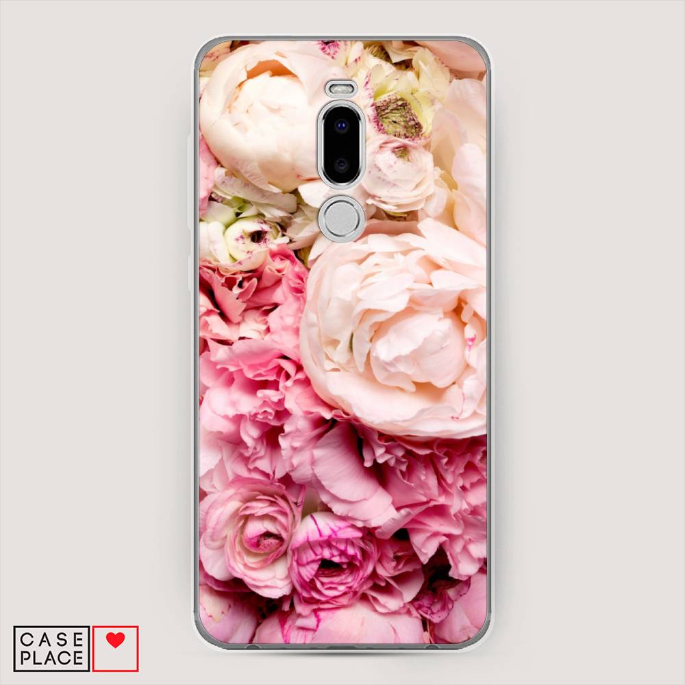 

Чехол Awog на Meizu Note 8 "Пионы яркие", Розовый, 73050-8