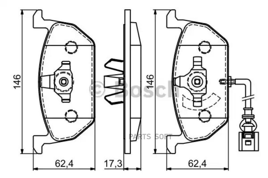 

Тормозные колодки Bosch 0986494721