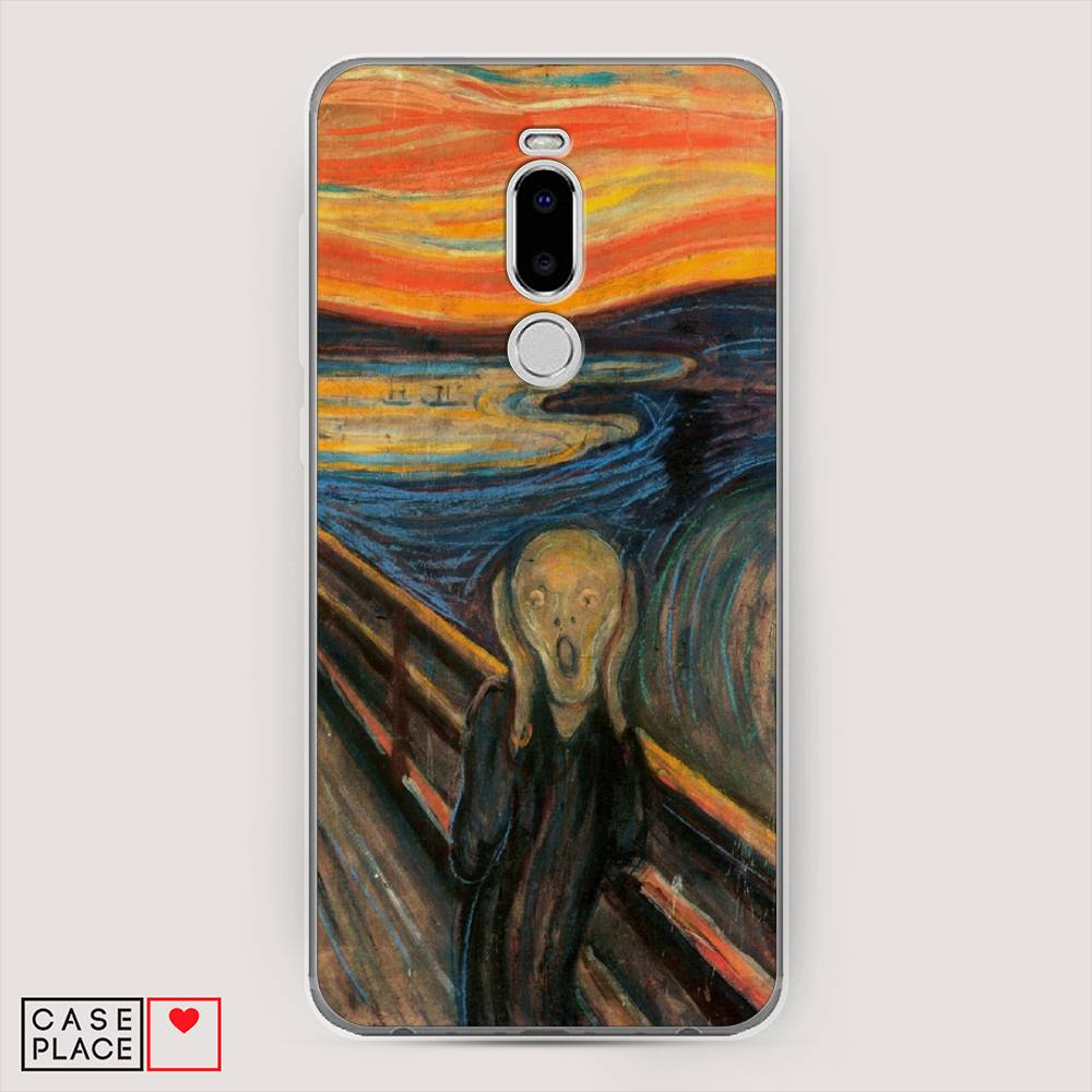 

Чехол Awog на Meizu Note 8 "Крик", Оранжевый;синий;серый, 73050-9