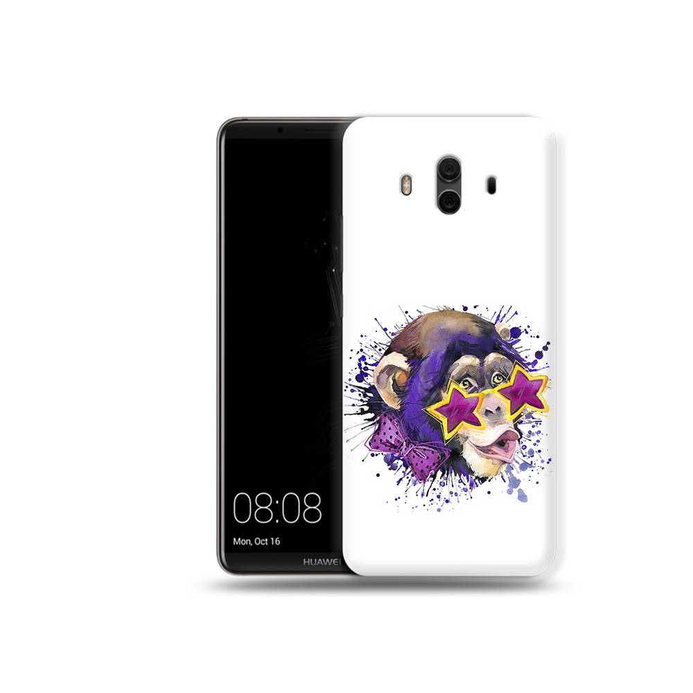 

Чехол MyPads Tocco для Huawei Mate 10 обезьяна в очках (PT88364.53.524), Прозрачный, Tocco