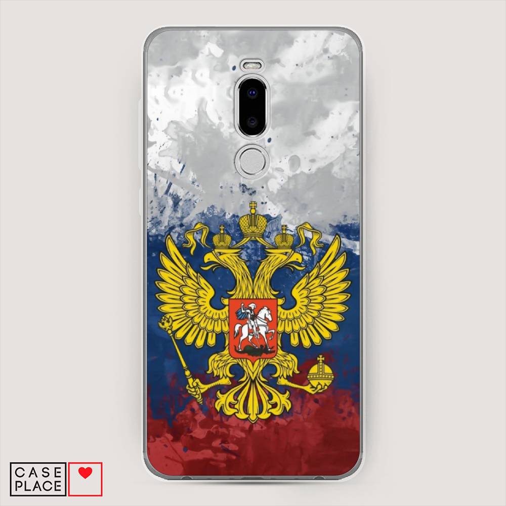 

Чехол Awog на Meizu Note 8 "РФ", Белый;синий;красный, 73050-5
