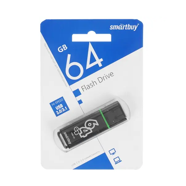 

Флешка SMARTBUY 64 ГБ Black (1841617)