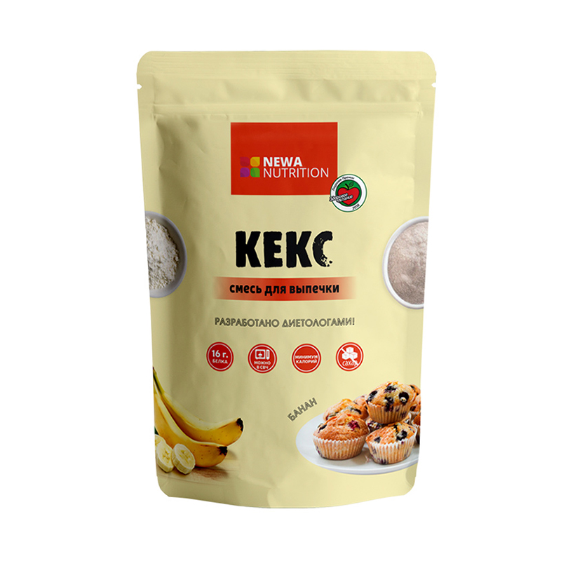 фото Newa nutrition кекс, 200 г, вкус: банан