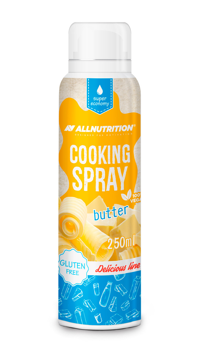 фото Allnutrition cooking spray сливочное масло, 250 мл, вкус: со вкусом сливочного масла