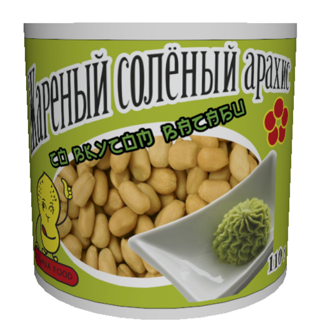 

Арахис Jinhua жареный соленый васаби 110 г