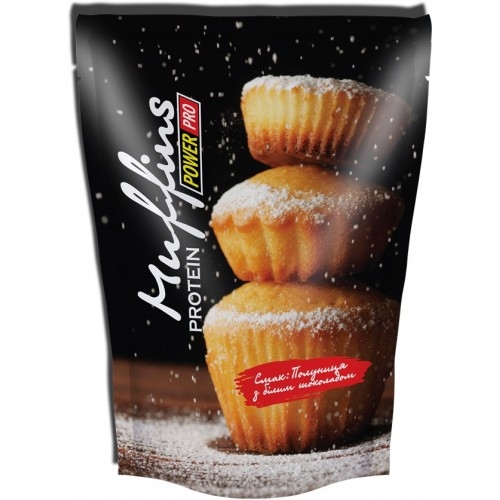 фото Power pro muffin protein, 500 г, вкус: клубника с белым шоколадом