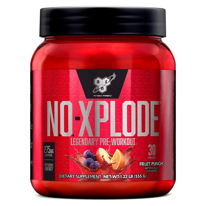 фото Bsn n.o.-xplode new formula, 555 г, вкус: фруктовый пунш