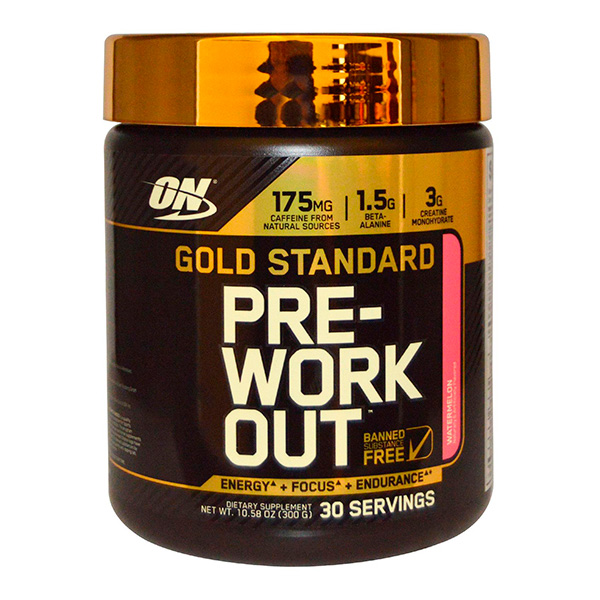 Optimum Nutrition Optimum Nutrition Gold Standard PRE-Workout, 300 г, арбузная конфета