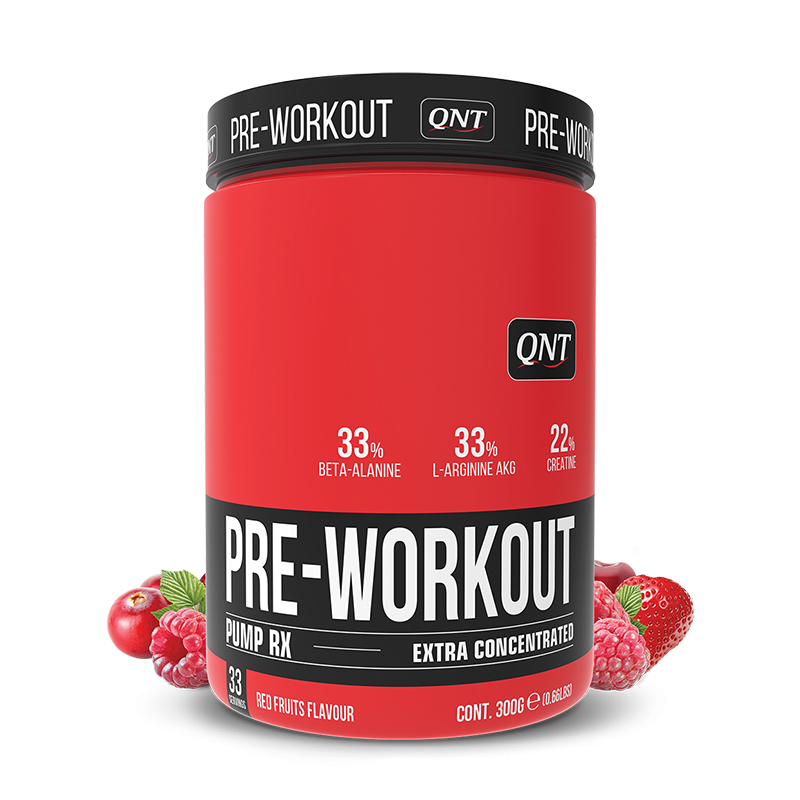 QNT Pre-Workout Pump RX, 300 г, вкус: красные фрукты