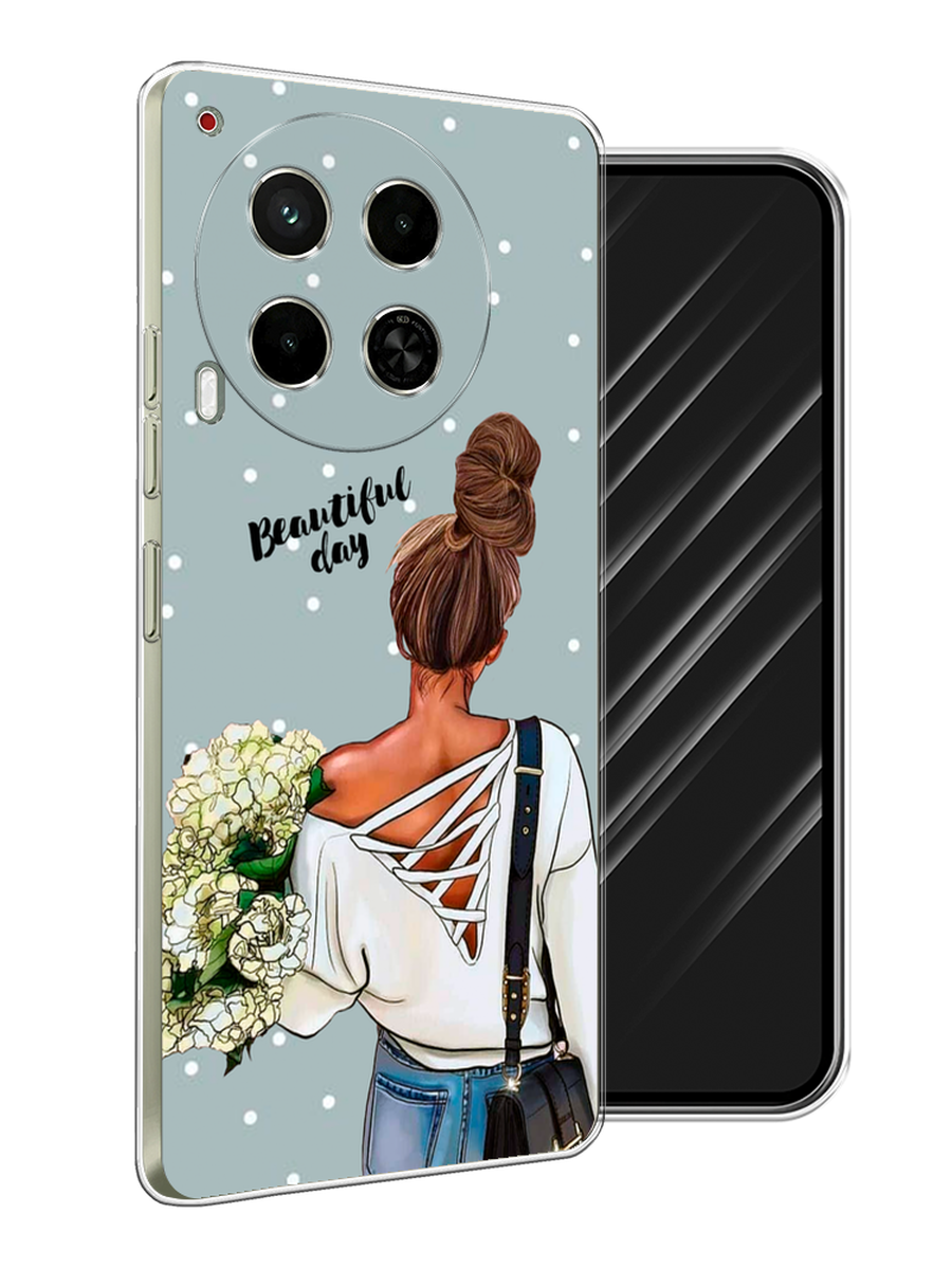 

Чехол Awog на Tecno Camon 30 5G "Beautiful day", Голубой;коричневый;бежевый, 305550-1
