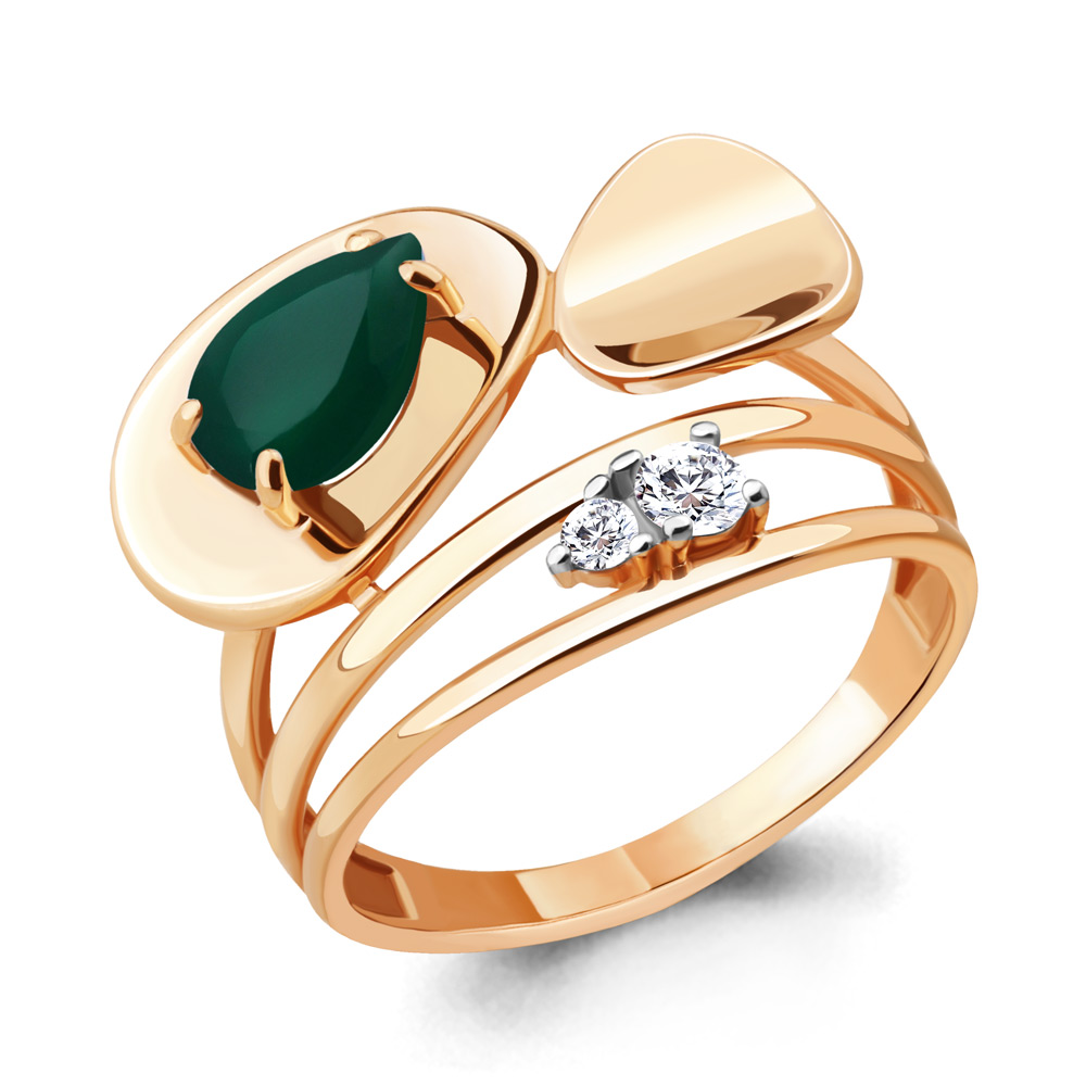 

Кольцо из серебра с агатом р.  Aquamarine 6564709_925_з, 6564709_925_з