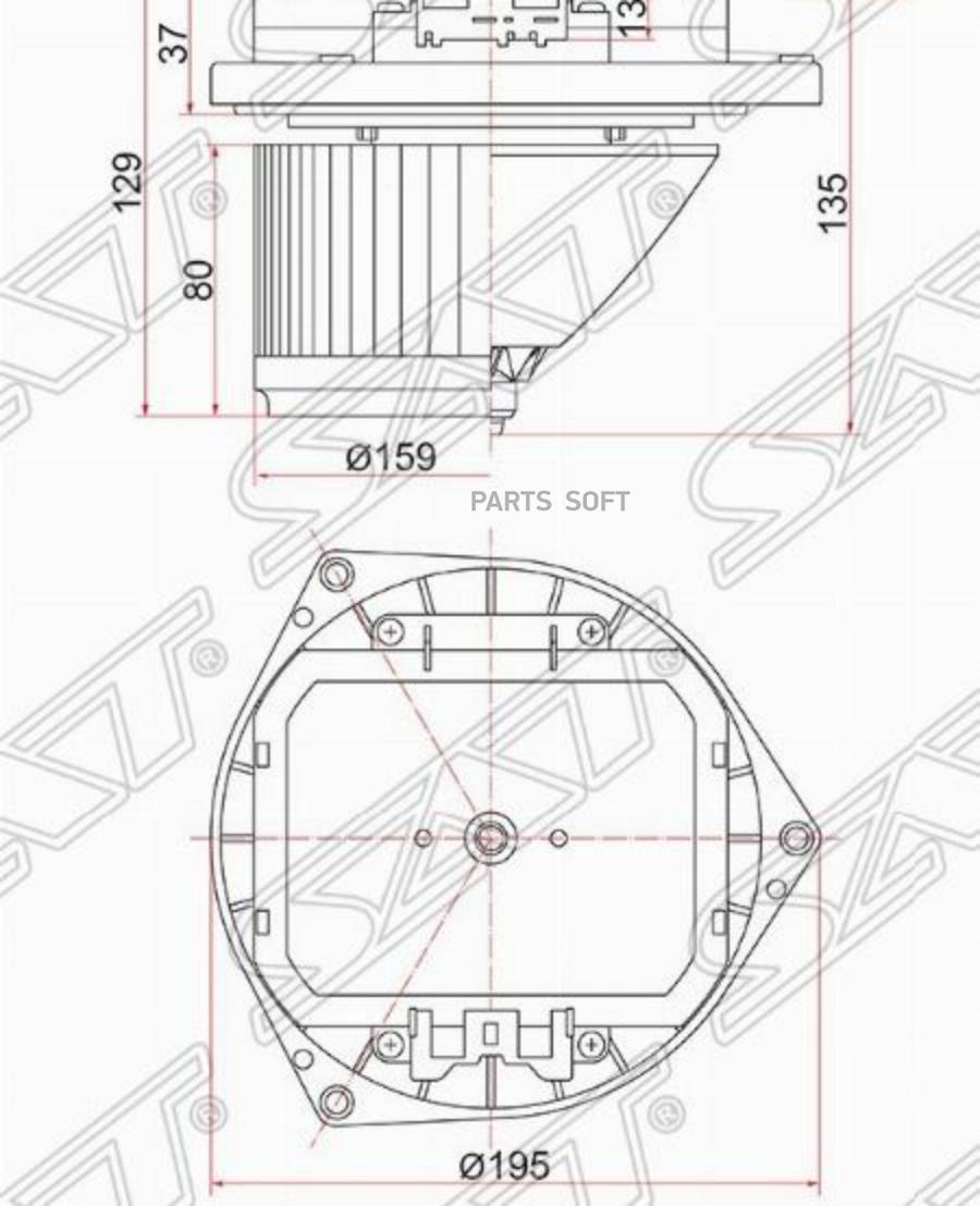 

SAT ST-27225-JK60B Мотор отопителя салона NISSAN TEANA 08-/MURANO 03-/MAXIMA 08-/GT-R 08-/