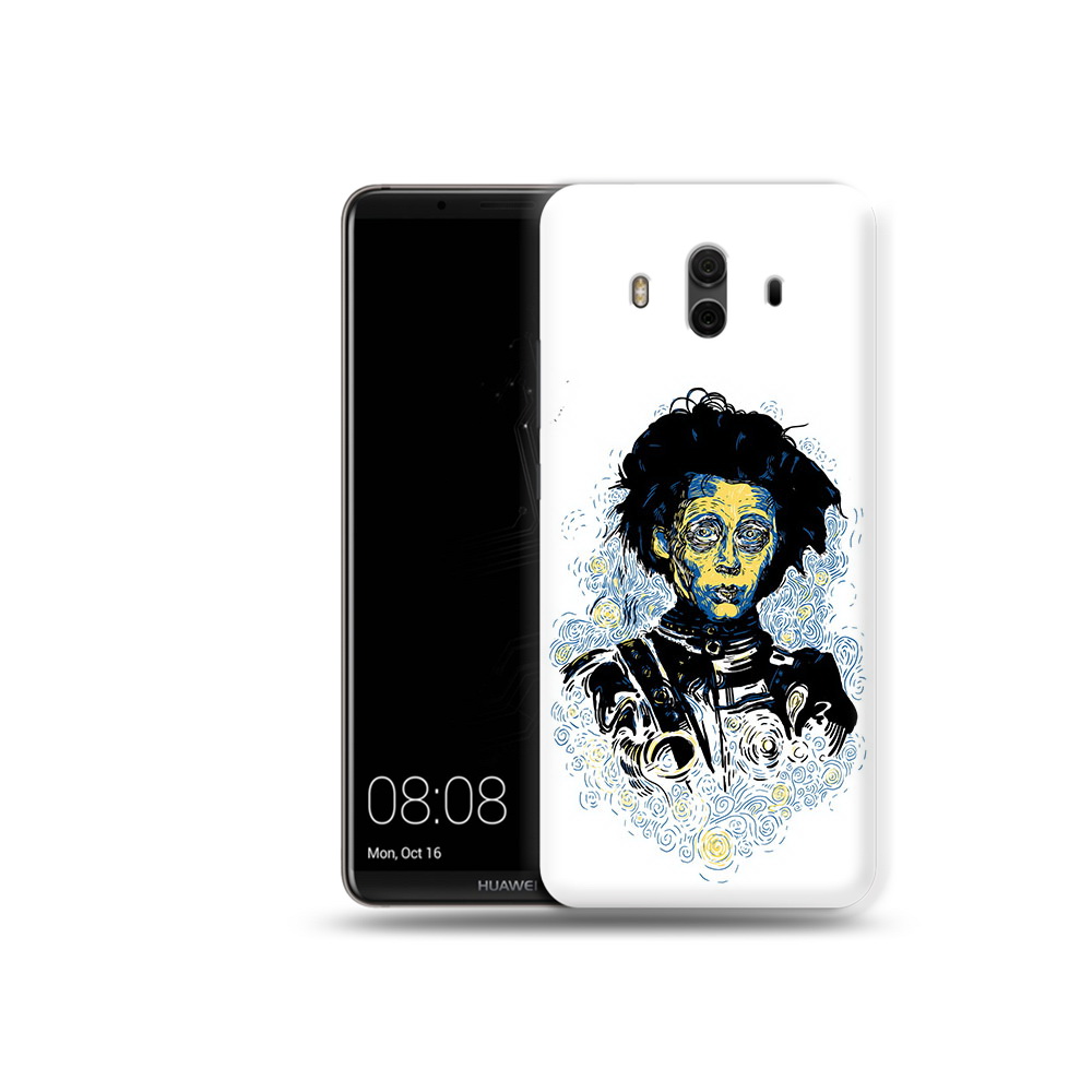 

Чехол MyPads Tocco для Huawei Mate 10 парень черно-белый абстракция (PT88364.53.535), Прозрачный, Tocco