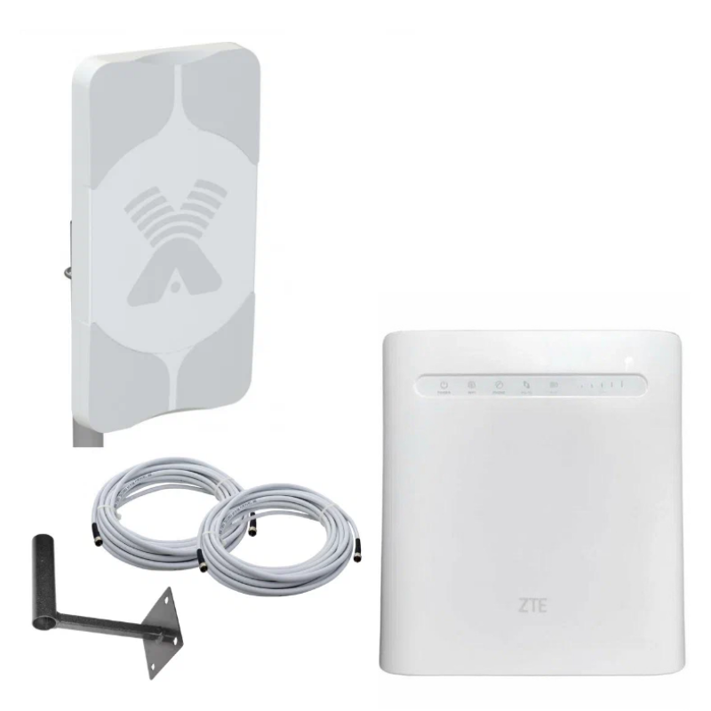 

Роутер 3G/4G-WiFi ZTE MF286 RU LTE Cat.6 с уличной антенной AGATA-2F MIMO 18 дБ