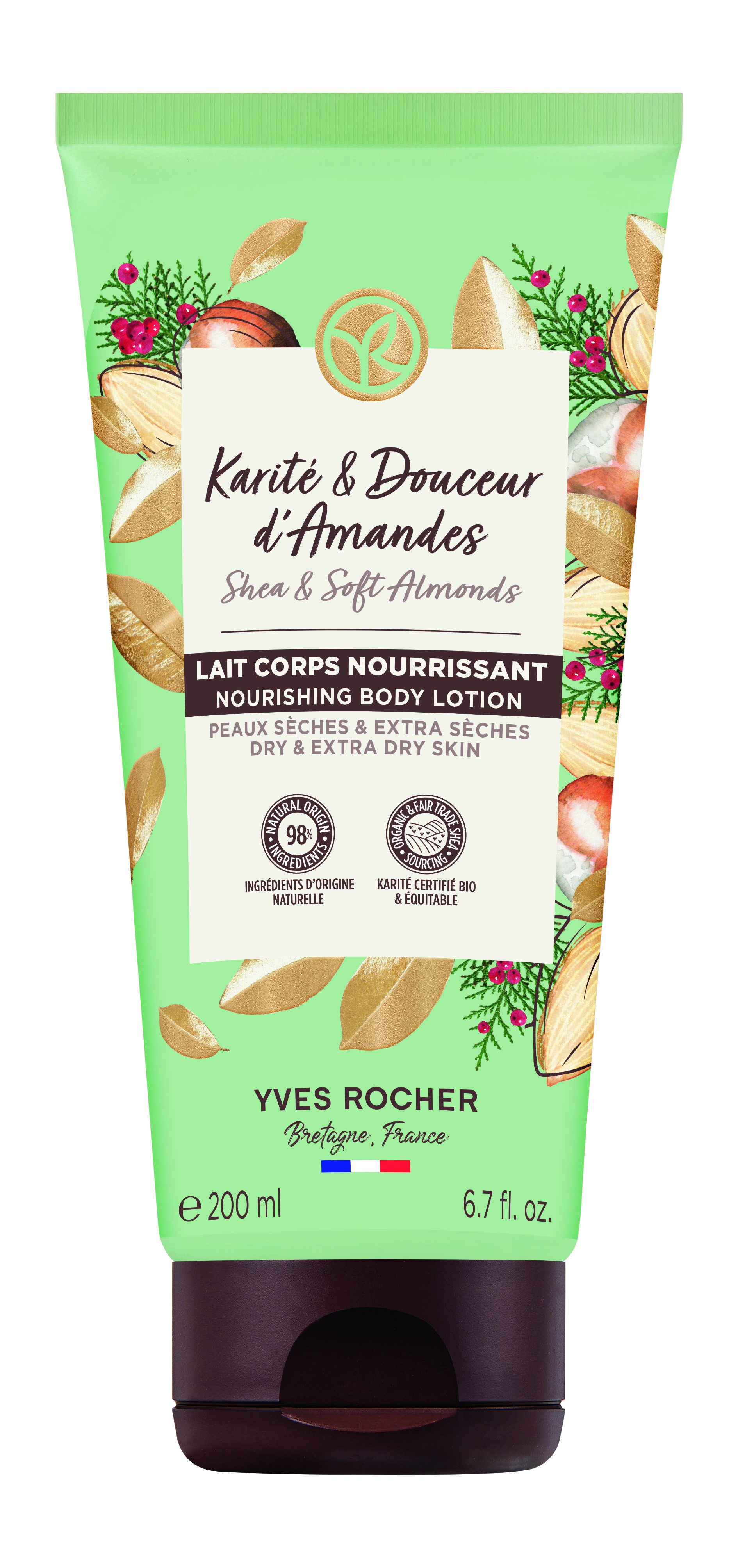 Молочко для тела Yves Rocher Питательное для сухой и очень сухой кожи 150 мл