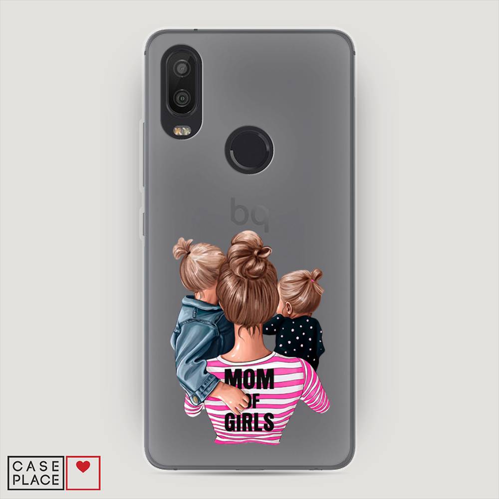 фото Чехол awog "mom of girls" для bq aquarius x2 pro