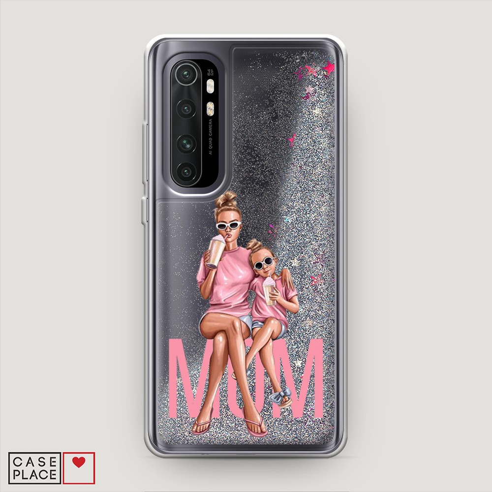 

Жидкий чехол с блестками "Lovely mom" на Xiaomi Mi Note 10 lite, 38491-1