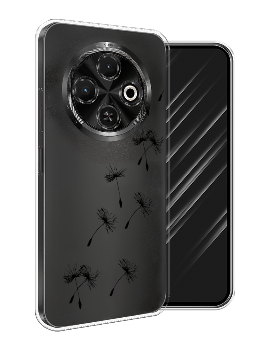 

Чехол Awog на Tecno Spark 30C "Летящие одуванчики", Черный, 309250-1