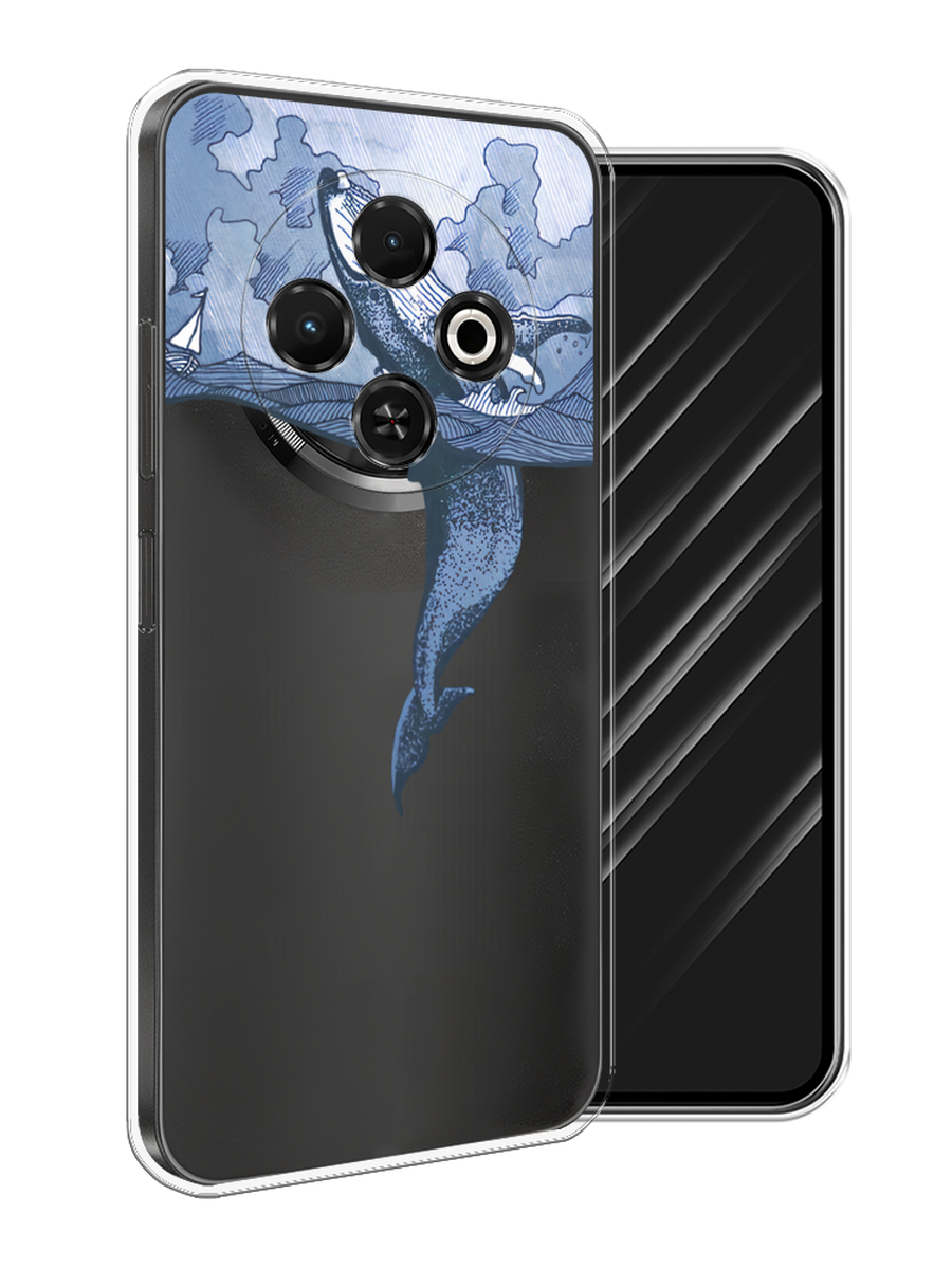 

Чехол Awog на Tecno Spark 30C "Два измерения", Голубой;черный;прозрачный, 309250-1