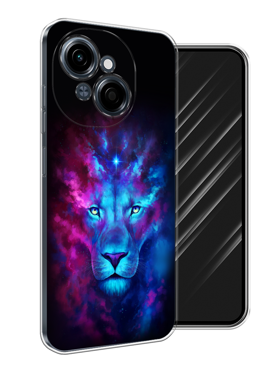 

Чехол Awog на Tecno Spark Go 1/Pop 9 "Космический лев", Голубой, 309450-1